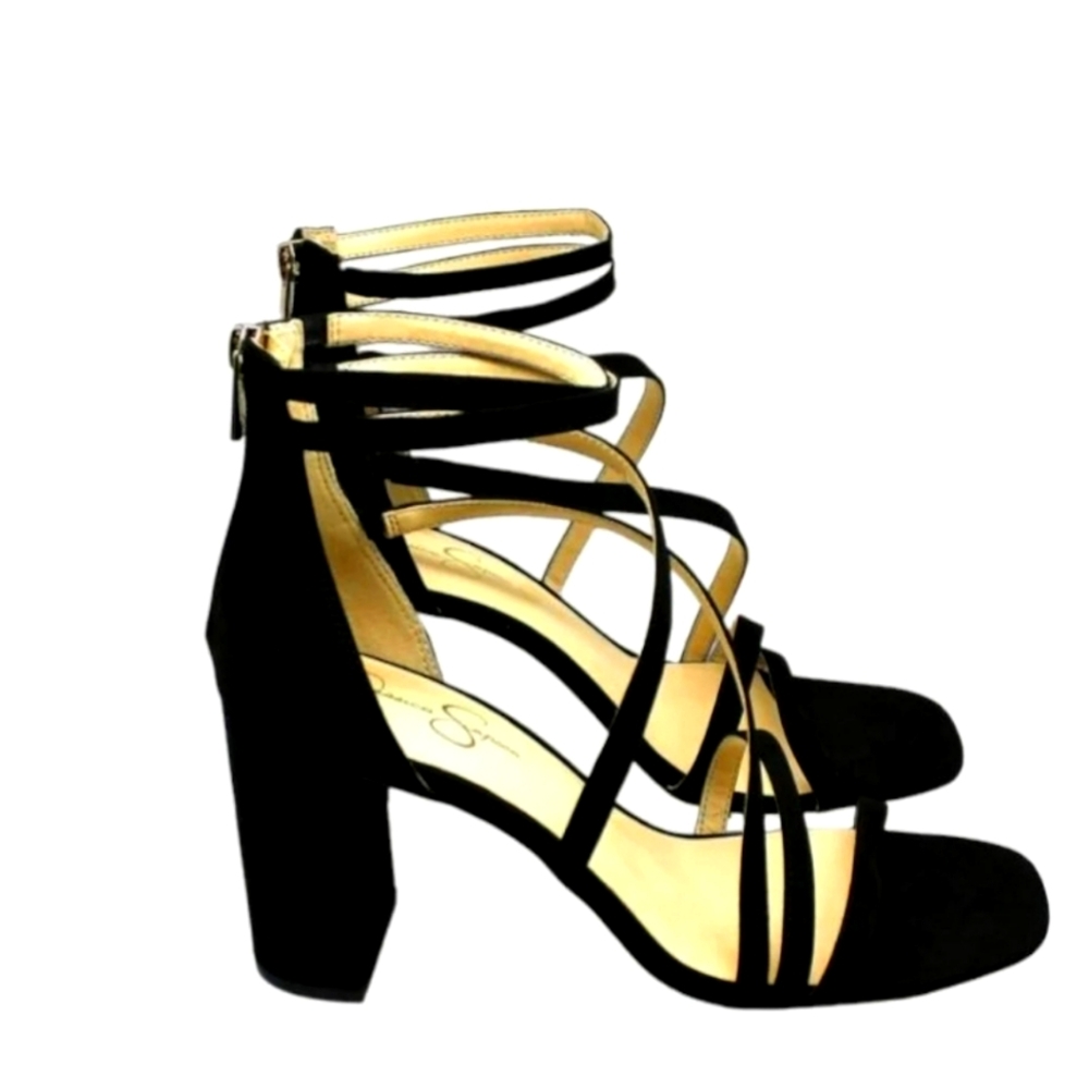 Jessica Simpson Women's Sardona Strappy Block-Heel Sandals Women's Shoes